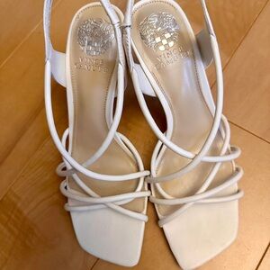 Vince Camuto White Strappy Women's Sandals size 8